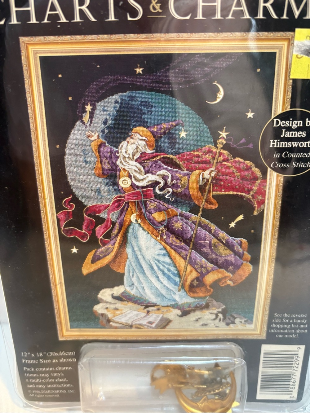 Dimensions Vintage 1990’s Midnight Enchanter charts  Charms cross stitch kit new